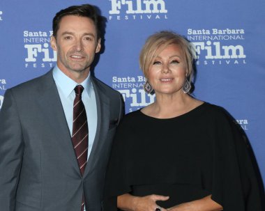 Los Angeles - Kasım 19: Hugh Jackman, Deborra-lee Furness, Sbiff Kirk Douglas Award onurlandıran Hugh Jackman, Santa Barbara, Ca üzerinde 19 Kasım 2018 Ritz Carlton Bacara
