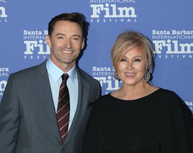 Los Angeles - Kasım 19: Hugh Jackman, Deborra-lee Furness, Sbiff Kirk Douglas Award onurlandıran Hugh Jackman, Santa Barbara, Ca üzerinde 19 Kasım 2018 Ritz Carlton Bacara