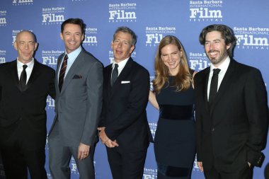 Los Angeles - Kasım 19: Jk Simmons, Hugh Jackman, Ben Mendelsohn, Helen Estabrook, Jason Reitman, Sbiff Kirk Douglas Award onurlandıran Hugh Jackman, Santa Barbara, Ca üzerinde 19 Kasım 2018 Ritz Carlton Bacara