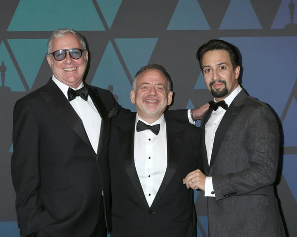 Los Angeles Nov Scott Wittman Marc Shaiman Lin Manuel Miranda — Foto Stock