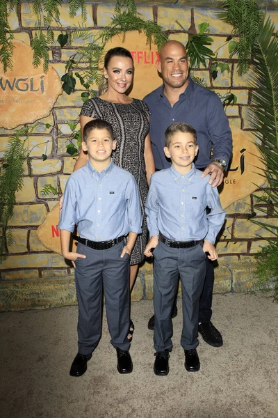 Los Angeles Nov Amber Nichole Miller Tito Ortiz His Sons — Stock Photo, Image