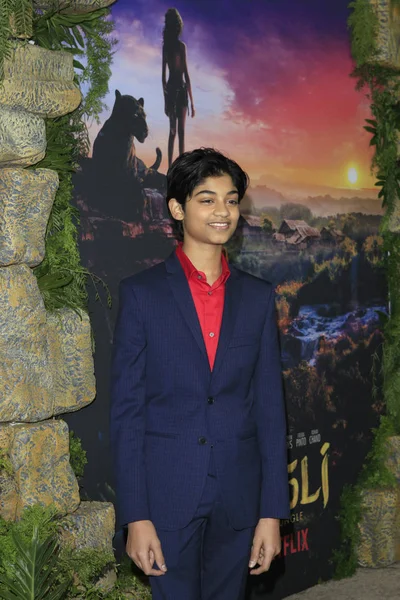 Los Angeles Nov Rohan Chand Mowgli Legend Jungle Première Arclight — Photo