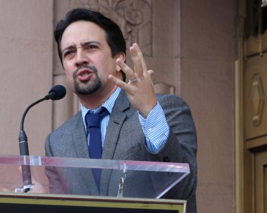 Los Angeles - 30 Kasım: Lin-Manuel Miranda Hollywood Walk of Fame 30 Kasım 2018 tarihinde Los Angeles, Ca üzerinde Lin-Manuel Miranda yıldız töreninde