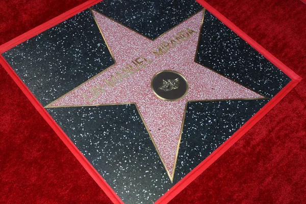 Los Angeles Nov Lin Manuel Miranda Walk Fame Ster Tijdens — Stockfoto