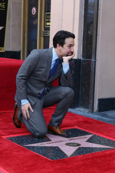 Los Angeles Nov Lin Manuel Miranda Tijdens Ceremonie Lin Manuel — Stockfoto