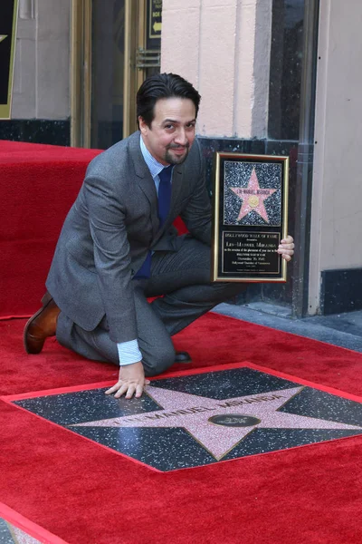 Los Angeles Nov Lin Manuel Miranda Alla Cerimonia Lin Manuel — Foto Stock