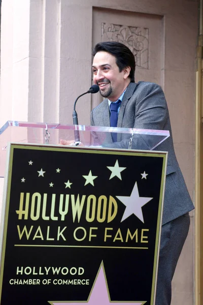 Los Angeles Nov Lin Manuel Miranda Cerimônia Estrela Lin Manuel — Fotografia de Stock