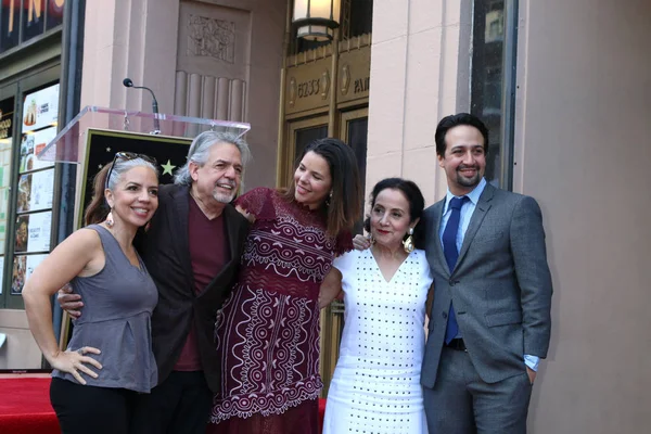 Los Angeles Nov Vanessa Nadal Lin Manuel Miranda Family Lin — Stock Photo, Image