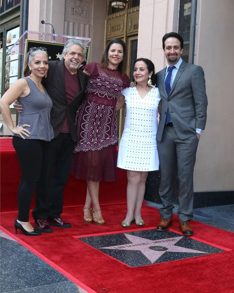 Los Angeles Listopad Vanessa Nadal Lin Manuel Miranda Rodina Slavnostním — Stock fotografie