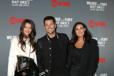 Los Angeles - Aralık 1: Natalya Wright, Mark Wright, Jessica Wright dünyanın 