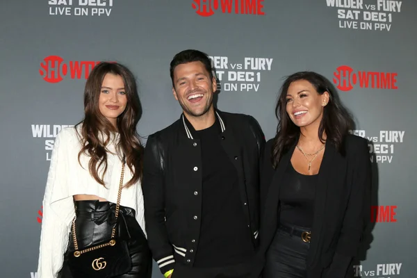 Los Angeles Dec Natalya Wright Mark Wright Jessica Wright Heavyweight — Photo