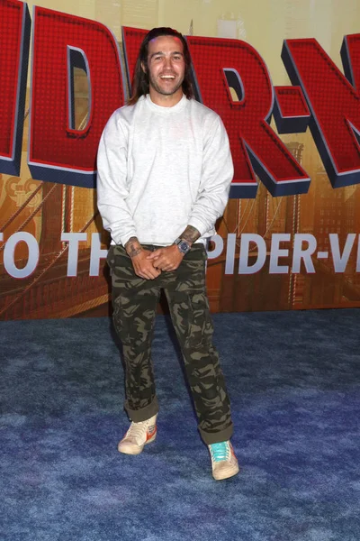 Los Ángeles Dic Pete Wentz Estreno Spider Man Spider Verse — Foto de Stock