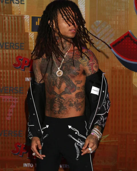 Los Angeles Dec Swae Lee Spider Man Spider Vers Premiere — Stockfoto