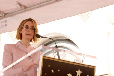 Los Angeles - 4 Aralık: Sarah Paulson Hollywood Walk of Fame 4 Aralık 2018 tarihinde Los Angeles, Ca üzerinde Ryan Murphy Star töreninde