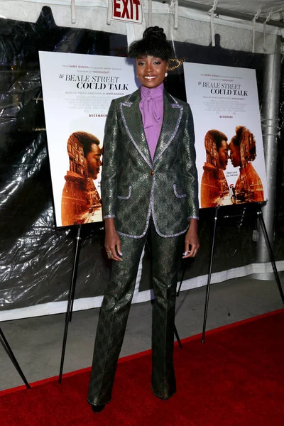 Los Angeles Dec Kiki Layne Exibição Beale Street Could Talk — Fotografia de Stock