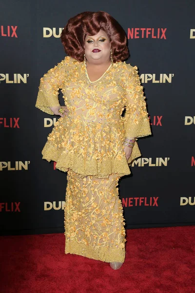 Los Angeles Gru Ginger Minj Temat Dumplin Premierę Teatrze Chiński — Zdjęcie stockowe