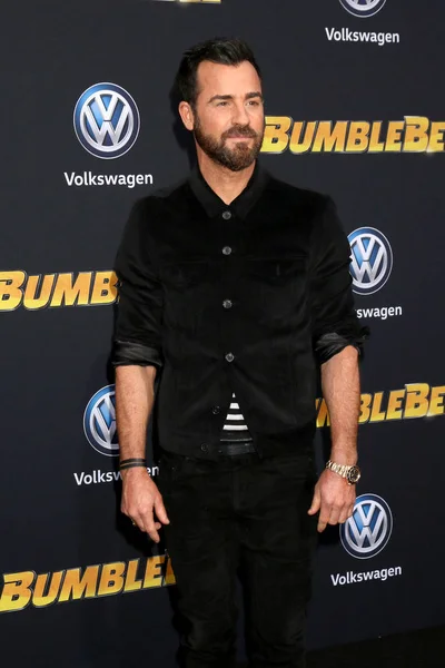 Los Angeles Dec Justin Theroux Bij Première Van Wereld Hommel — Stockfoto