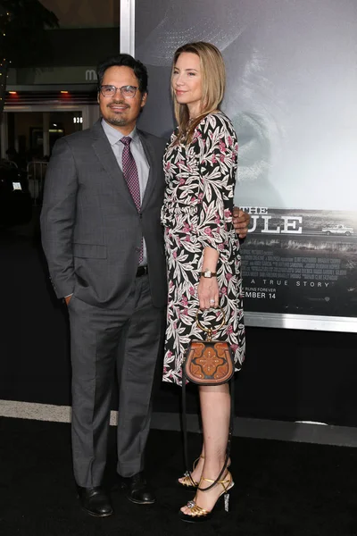 Los Angeles Dec Michael Pena Brie Shaffer Mule World Premiere — Stock Photo, Image