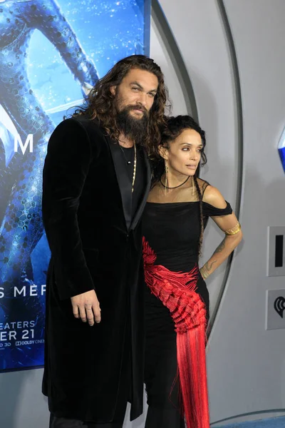 Los Angeles Dec Jason Momoa Lisa Bonet Bij Première Van — Stockfoto