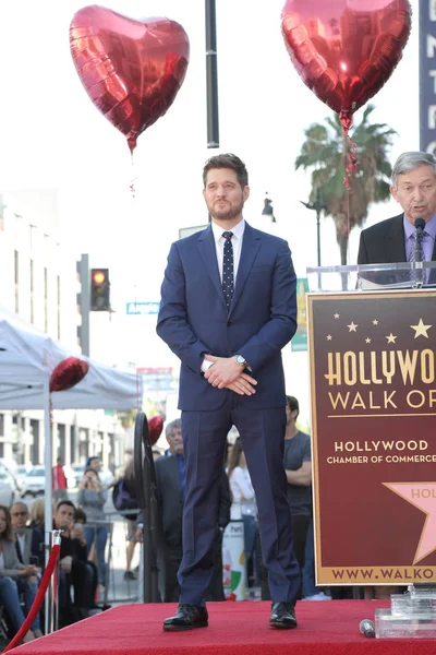 Los Angeles Nov Michael Buble Michael Buble Star Ceremoni Den — Stockfoto