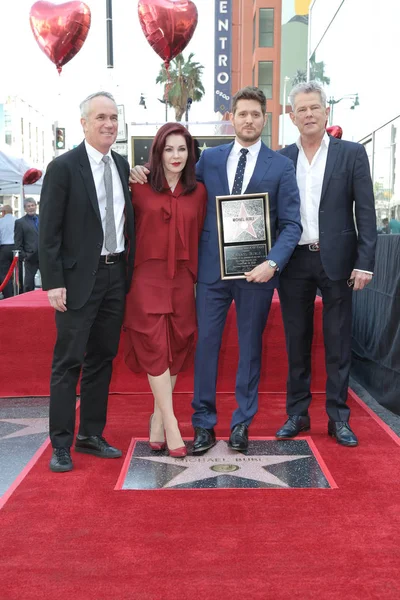 Losangeleská Listopadu Tom Corson Priscilla Presley Michael Buble David Foster — Stock fotografie