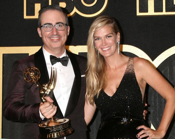 Los Ángeles Sep John Oliver Kate Norley Hbo Emmy Party — Foto de Stock