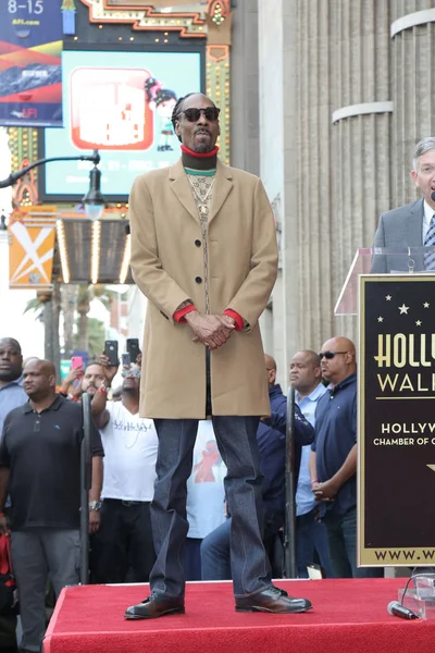 Los Angeles Nov Snoop Dogg Calvin Broadus Tijdens Ceremonie Snoop — Stockfoto