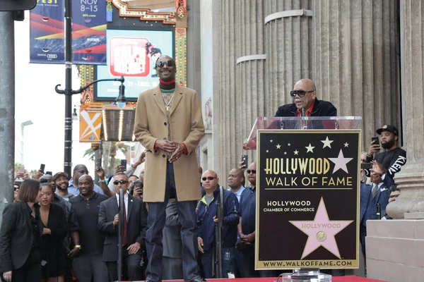 Los Angeles Nov Snoop Dogg Quincy Jones Snoop Dogg Star — Stock Photo, Image