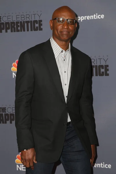 Los Angeles Jan Eric Dickerson Press Junket Nbc Celebrity Apprentice — Stock Photo, Image