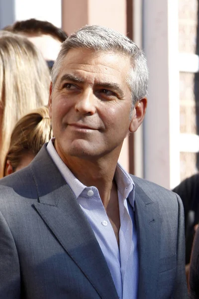 Los Ángeles Enero George Clooney Ceremonia Estrella John Wells Paseo —  Fotos de Stock