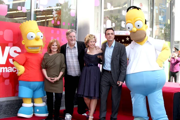Los Angeles Feb Bart Simpson Nancy Cartwright Matt Groening Yeardley — Fotografia de Stock