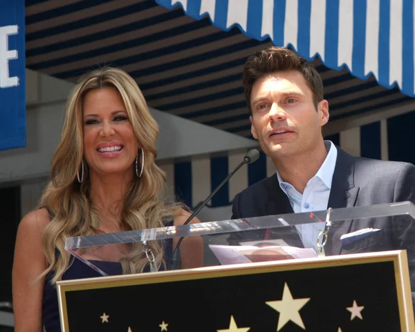 Los Angeles May Ellen Ryan Seacrest Ellen Star Ceremony Hollywood — Stock Photo, Image