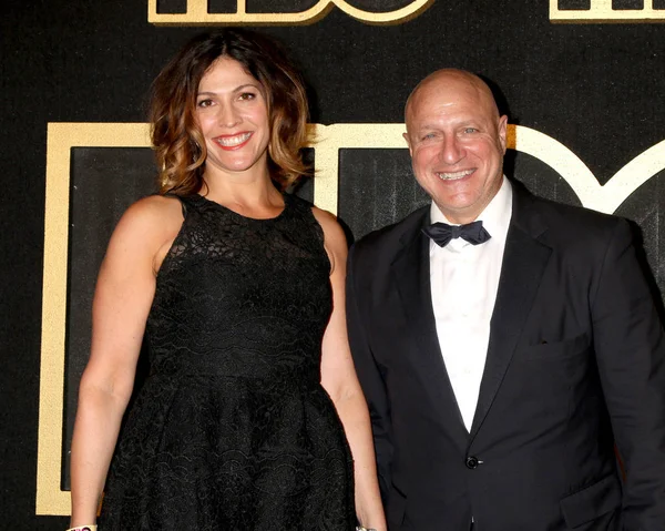 Los Angeles Wrz Lori Silverbush Tom Colicchio Emmy 2018 Hbo — Zdjęcie stockowe