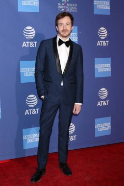 Palm Springs - Jan 17: Joseph Mazzello Palm Springs Kongre Merkezi'nde üzerinde 17 Ocak 2019 Palm Springs, Ca 30 Palm Springs Uluslararası Film Festivali Ödülleri Töreni'nde