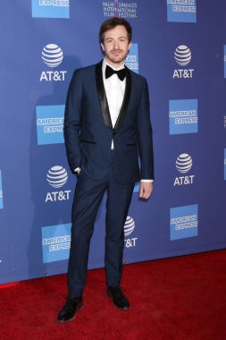 Palm Springs - Jan 17: Joseph Mazzello Palm Springs Kongre Merkezi'nde üzerinde 17 Ocak 2019 Palm Springs, Ca 30 Palm Springs Uluslararası Film Festivali Ödülleri Töreni'nde