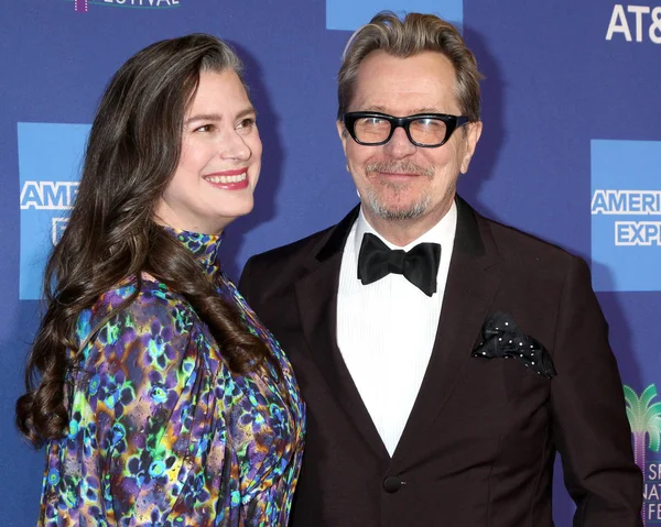 Palm Springs Jan Gisele Schmidt Gary Oldman Palm Springs International — Stockfoto