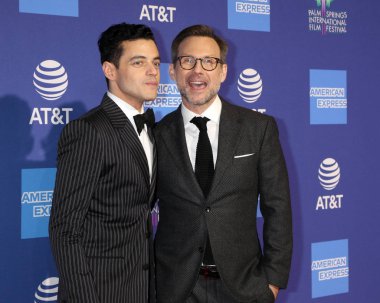 Palm Springs - Jan 17: Rami Malek, Christian Slater Palm Springs Kongre Merkezi'nde üzerinde 17 Ocak 2019 Palm Springs, Ca 30 Palm Springs Uluslararası Film Festivali Ödülleri Töreni'nde