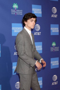 Palm Springs - Jan 17: Palm Springs Kongre Merkezi'nde üzerinde 17 Ocak 2019 Palm Springs, Ca 30 Palm Springs Uluslararası Film Festivali Ödülleri Töreni'nde Timothee Chalamet