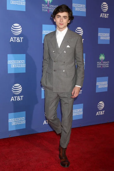 Palm Springs Ene Timothee Chalamet 30ª Gala Premios Del Festival — Foto de Stock