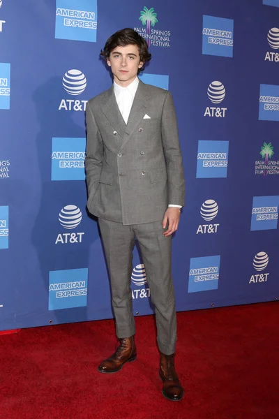 Palm Springs Jan Timothee Chalamet Vid Palm Springs International Film — Stockfoto