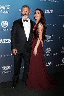 Los Angeles - Jan 5: Mel Gibson, Rosalind Ross Elysium sanatı adlı 12 yıllık cennet kutlama özel bir yerde 5 Ocak 2019 tarihinde Los Angeles, Ca