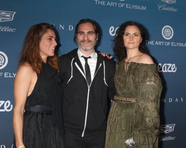 Los Angeles - Jan 5: Yaz Phoenix, Joaquin Phoenix, yağmur Phoenix Elysium sanatı, 12 yıllık cennet kutlama özel bir yerde 5 Ocak 2019 tarihinde Los Angeles, Ca
