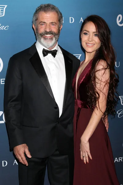 Los Ángeles Enero Mel Gibson Rosalind Ross Art Elysium Celebración — Foto de Stock