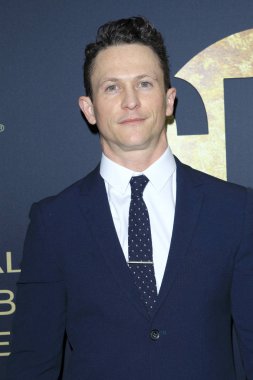 Los Angeles - Jan 5: Jonathan Tucker Showtime altın küre adayları şenlikte Sunset Tower Hotel, 5 Ocak 2019 tarihinde West Hollywood, Ca