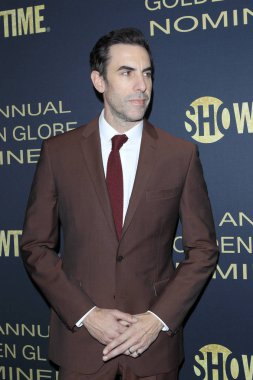 Los Angeles - Jan 5: Sacha Baron Cohen Showtime altın küre adayları şenlikte Sunset Tower Hotel, 5 Ocak 2019 tarihinde West Hollywood, Ca