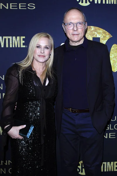 Los Angeles Jan Patricia Arquette Michael Tolkin Showtime Golden Globe — Stock Photo, Image