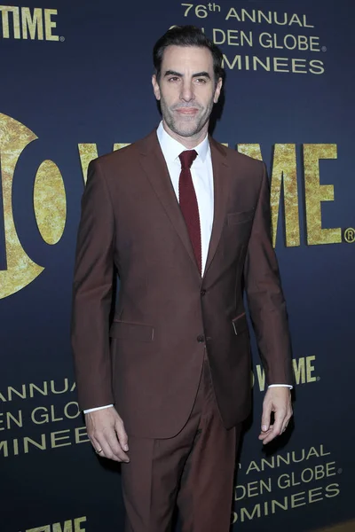 Los Angeles - Jan 5: Sacha Baron Cohen Showtime altın küre adayları şenlikte Sunset Tower Hotel, 5 Ocak 2019 tarihinde West Hollywood, Ca