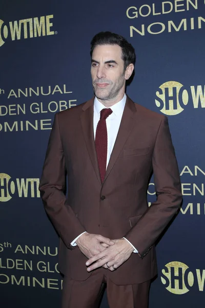 Los Ángeles Enero Sacha Baron Cohen Celebración Nominados Globo Oro — Foto de Stock