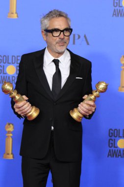 Los Angeles - Ocak 6: Alfonso Cuaron basın odası 6 Ocak 2019 tarihinde Beverly Hilton otel Beverly Hills, Ca, 2019 altın küre ödüllerinde-