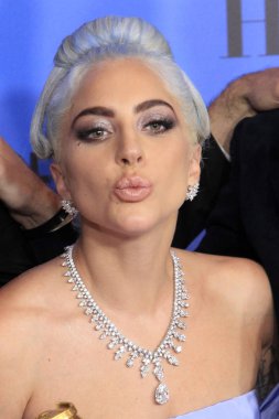 Los Angeles - Ocak 6: Lady Gaga 2019 Altın Küre Ödülleri'nde - basın odası 6 Ocak 2019 tarihinde Beverly Hilton Hotel Beverly Hills, Ca